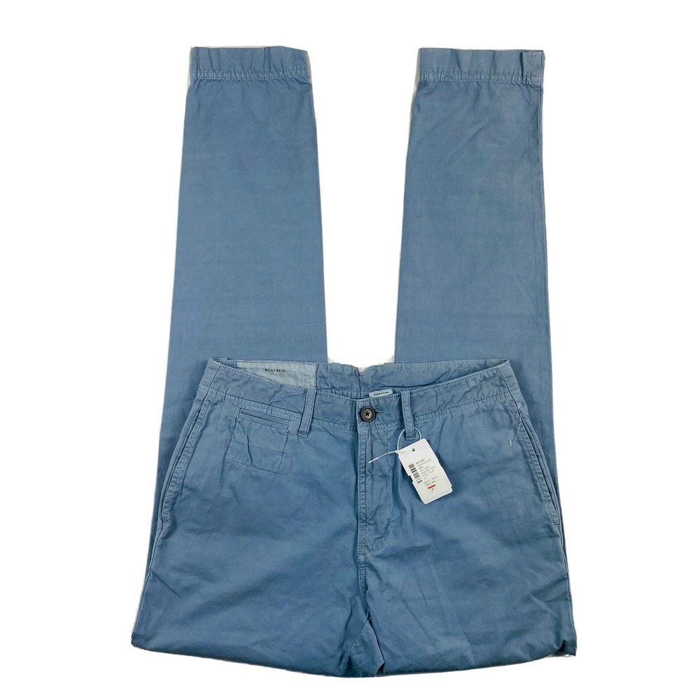 Billy Reid Blue Washed Lauderdale Cotton Chino Size 30x34 NWT